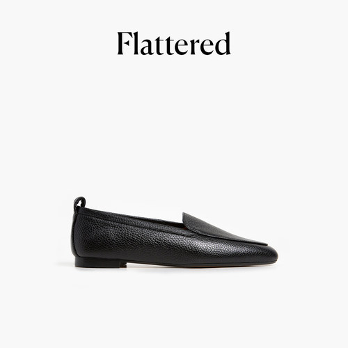 Flattered女士真皮平底乐福鞋