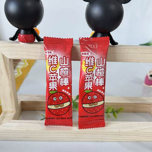 【严选】糖百优0蔗糖金银花柚子棒棒糖果梨膏维C苹果山楂鲜橙儿童