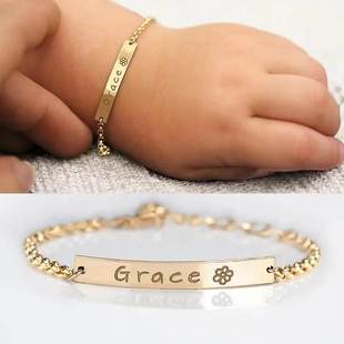 personalized baby name bracelet toddler kids jewelry gifts