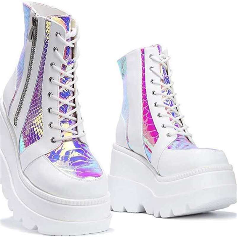 plus size 43 women wedge shoes ladies martin boots女松糕单鞋