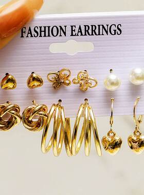 女耳环 Women's earring Cross border Butterfly Pearl Earr