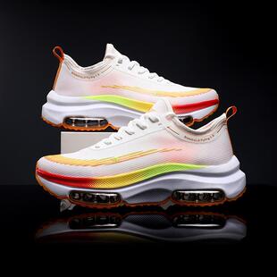 夏季运动鞋2026新款学生青少年网面透气跑步鞋子男款减震气垫跑鞋