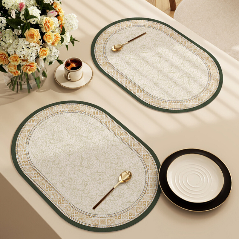 美式橢圓形餐墊隔熱墊西餐墊