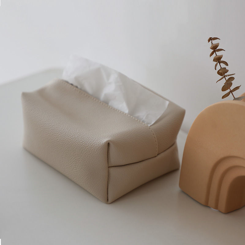 荔枝纹纸巾盒轻奢客厅家用抽纸盒