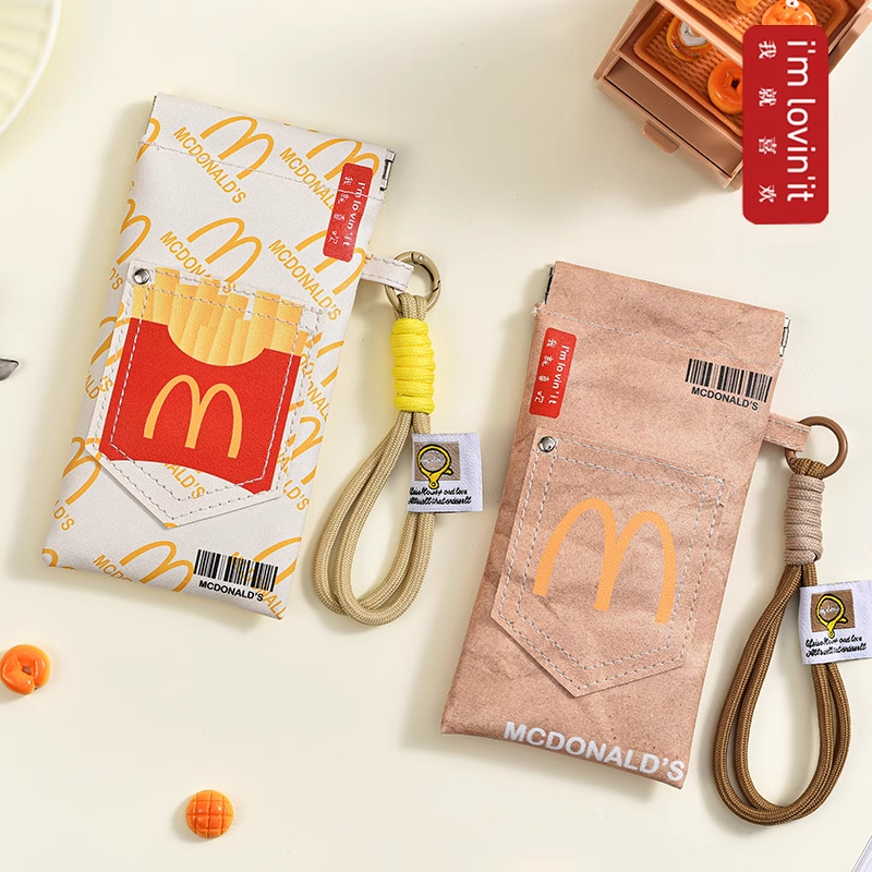 麦麦便携眼镜袋原创手工便携太阳眼镜包墨镜近视保护套可挂包包上