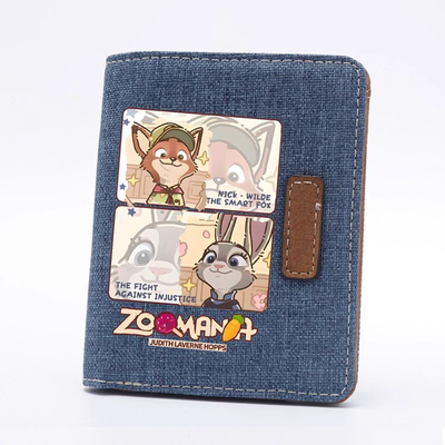 可爱卡通朱迪兔子警官尼克狐钱包钱夹多卡位卡包零钱包证件收纳包