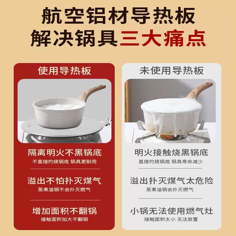 摩卡壶咖啡壶玻璃锅电磁炉导热板陶瓷锅明火燃气灶不锈钢导热盘