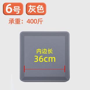 .正方形花盆托盘带轮方形移动底座万向轮花盘拖滚轮滑轮白色塑料