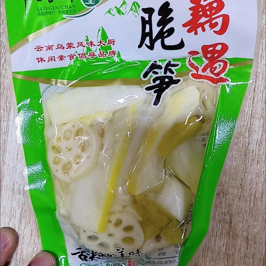 罗锅铲藕遇脆笋山椒味200g藕片泡椒笋尖真空包装零食小包装休闲