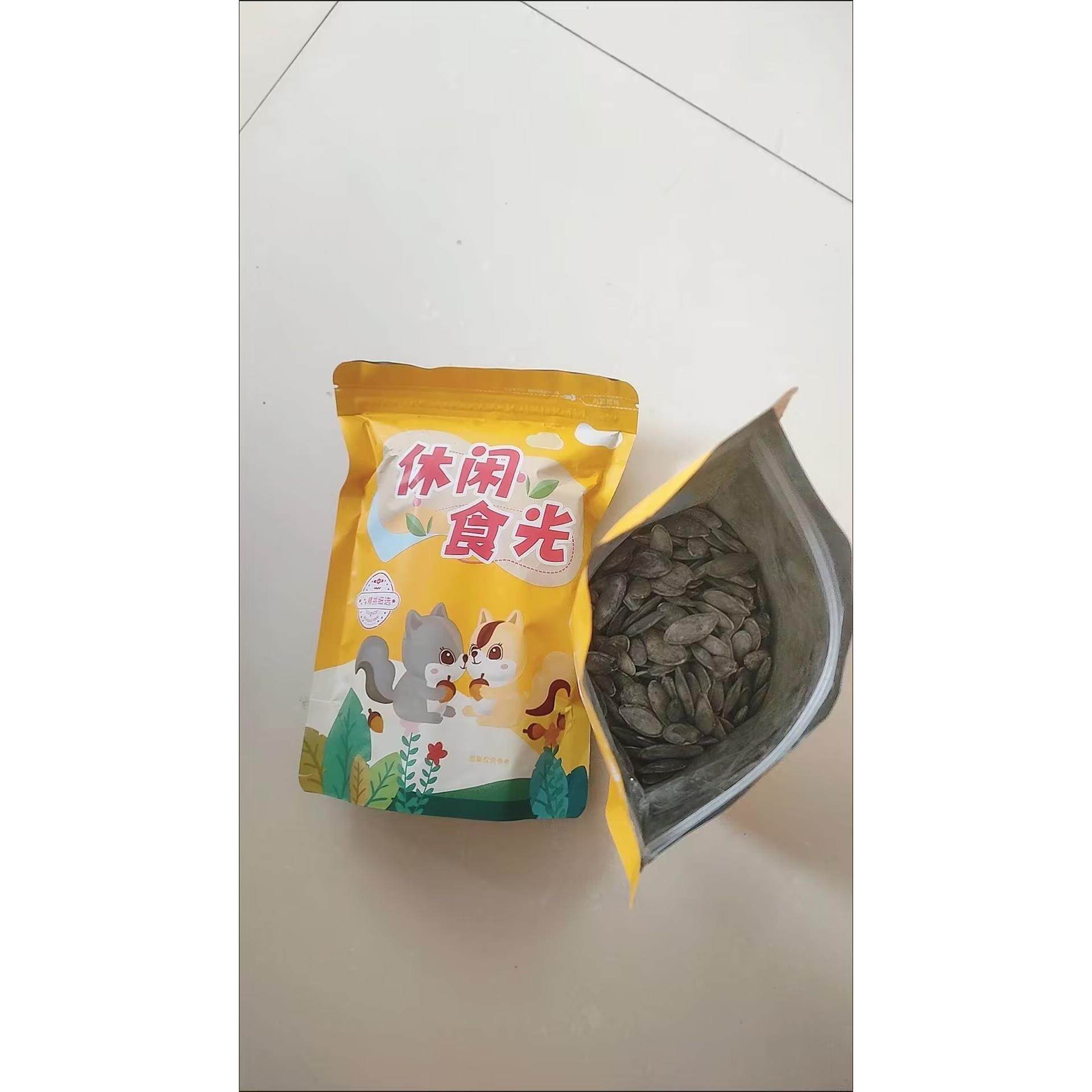 休闲食光国潮来袭茶香南瓜子熟南瓜籽茶盐美人甲南瓜子日照绿茶味