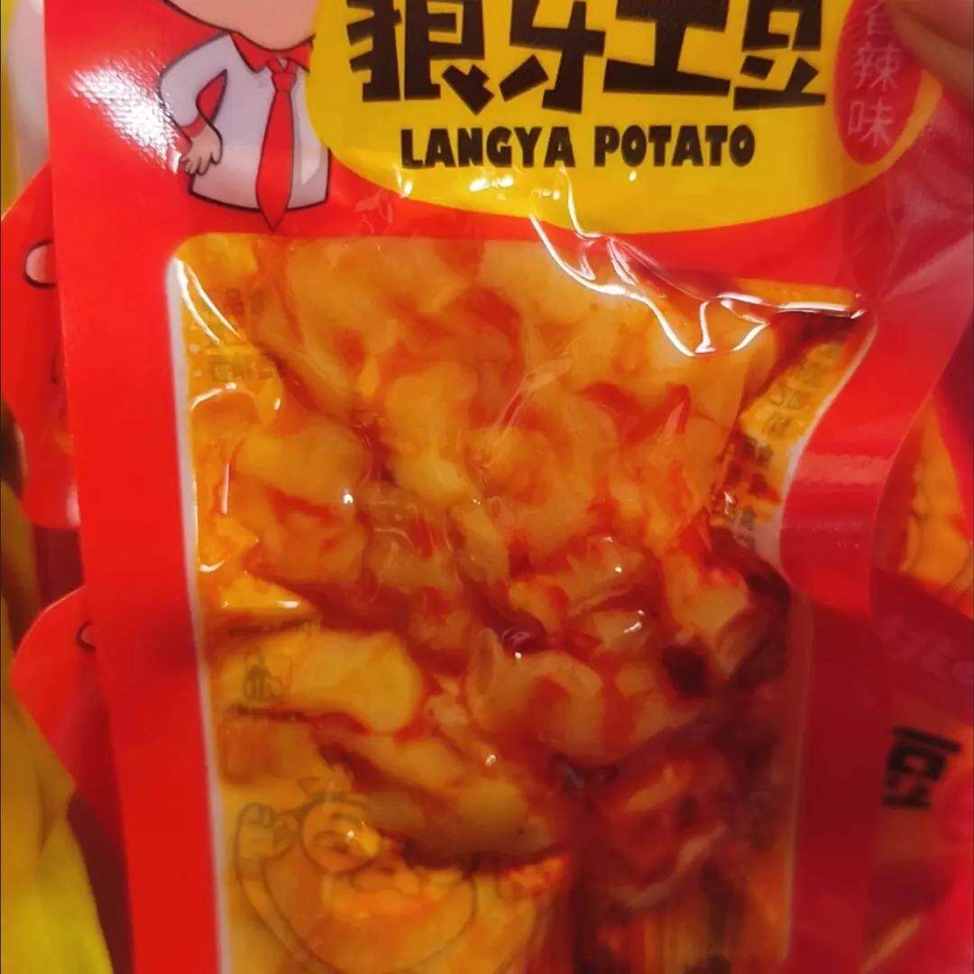 9|挑吃兔36克狼牙土豆香辣味土豆烧烤味土豆解馋零食网红休闲食品