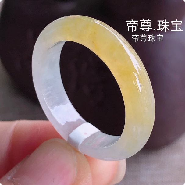 白底黄翡橘黄色新款男女款玉石