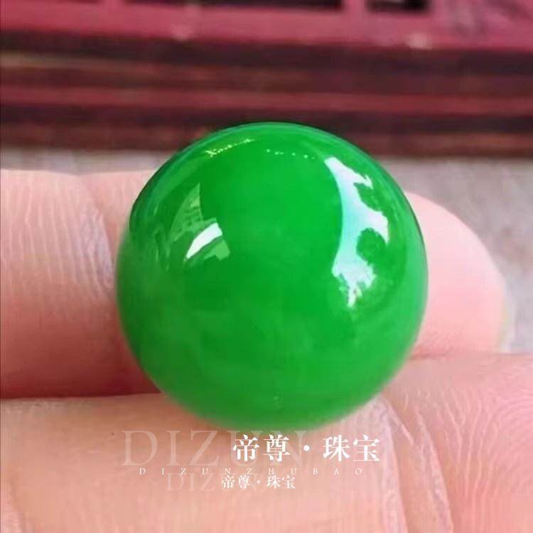 缅甸天然翡翠A货满阳绿单珠冰糯啊豆绿圆珠子散珠配饰转运珠配珠,珠宝/钻石/翡翠,手链/手串,淘宝优惠券,粉丝福利购,淘宝优惠卷