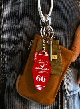 Liberty line 24ss美式汽车旅馆风格金属哑光钥匙扣MOTEL KEY TAG