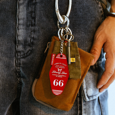 Liberty line 24ss美式汽车旅馆风格金属哑光钥匙扣MOTEL KEY TAG