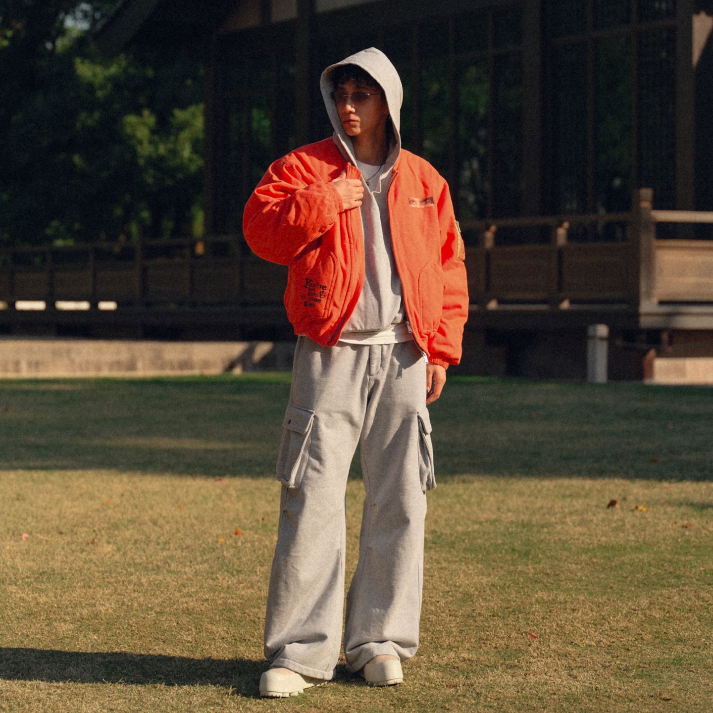 Liberty line25fw美式街头经典飞行夹克ma1改良无领bomber棉服