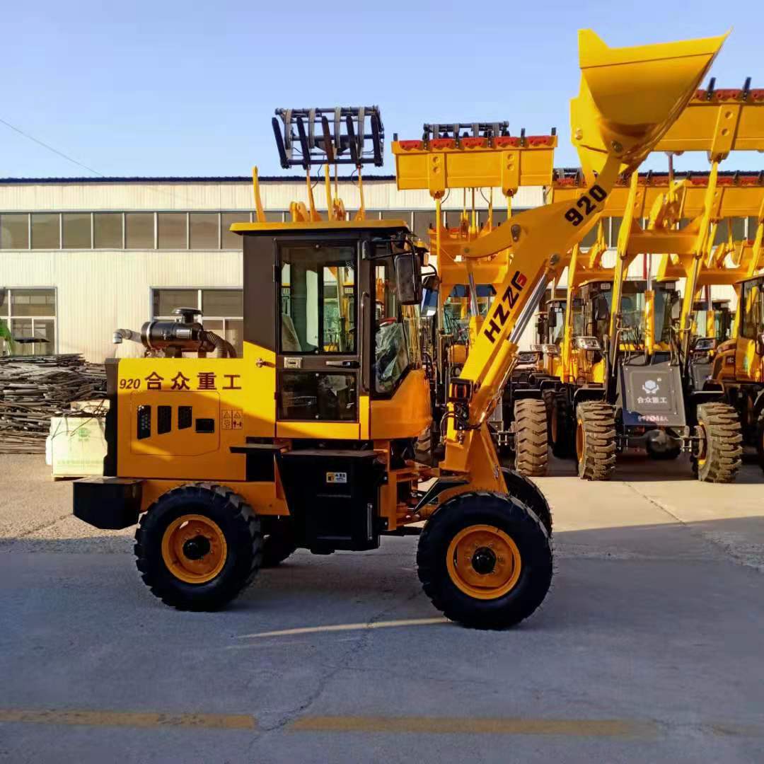 全新小型轮式装载机 推土装载机 轮式小型工程铲车抓木机