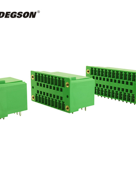 DEGSON双层插拔式PCB接线端子15EDGRHM-3.81-12P-14-00AH凤凰插座