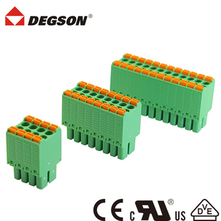 DEGSON高松双排弹簧插拔式PCB接线端子15EDGKNH-3.5-XXP-14-00Z(H