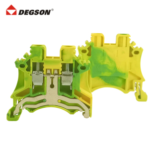 DEGSON高松螺钉式导轨道式接线排DC4-PE-01P-1C-00AH凤凰UK4N接地