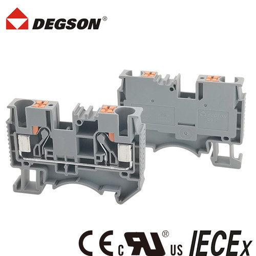 DEGSON高松直插导轨弹簧接线端子