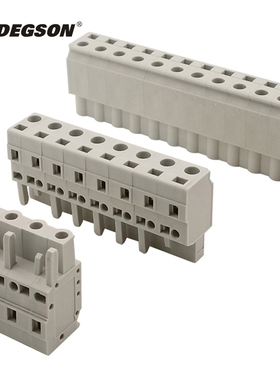 DEGSON高松MCS笼式弹簧连接器插拔式PCB接线端子排8EDGK-7.5-10P
