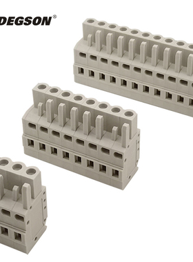 DEGSON高松MCS笼式弹簧连接器插拔式PCB接线端子排8EDGK-5.0-08P