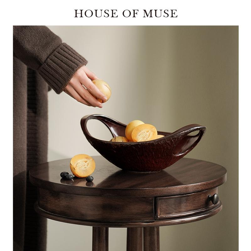 缪斯家法式复古陶瓷干果盘