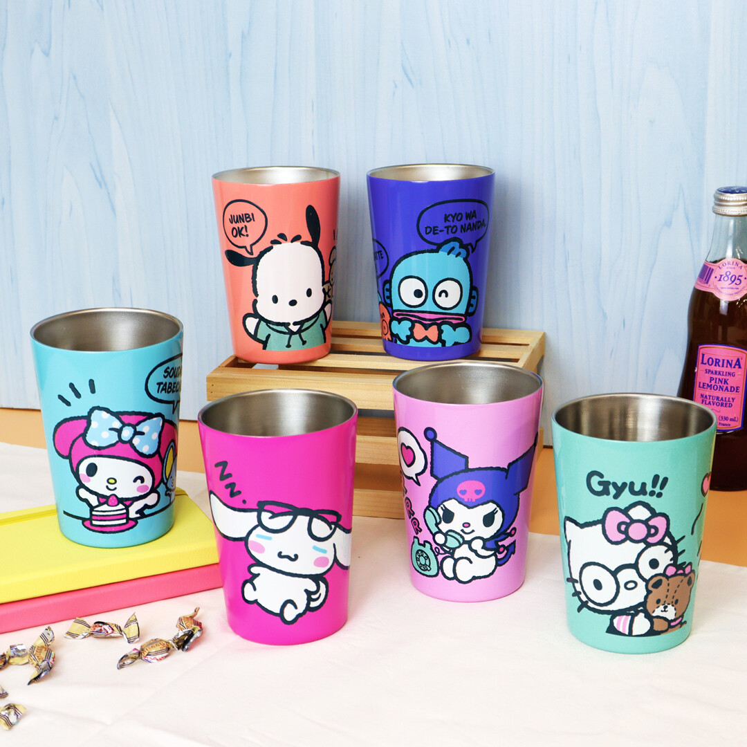 日本大西贤sanrio限定敞口不锈钢咖啡杯办公室保温保冷水杯460ml