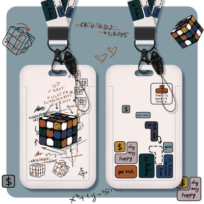 卡套小学生动漫ins风挂门禁