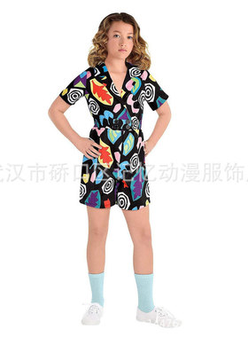 怪奇物语Strangestory第3季连身衣派对万圣节短袖儿童圣诞节服装