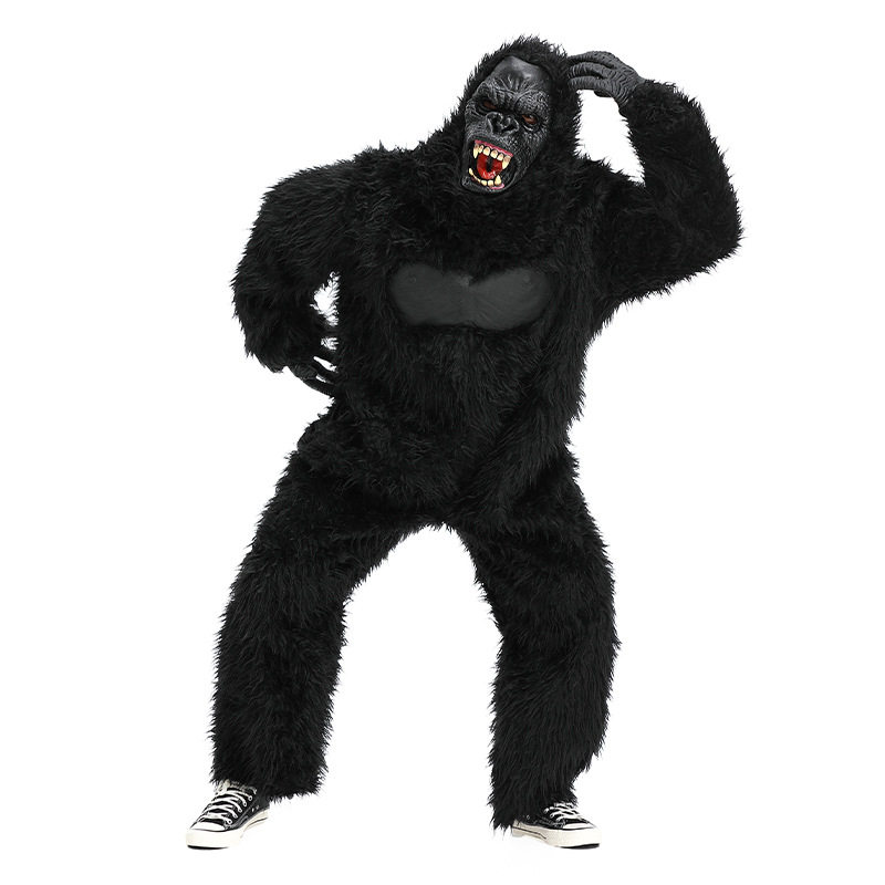 万圣节服装外贸款式动物装金刚KingKong黑猩猩子表演服饰亚马逊