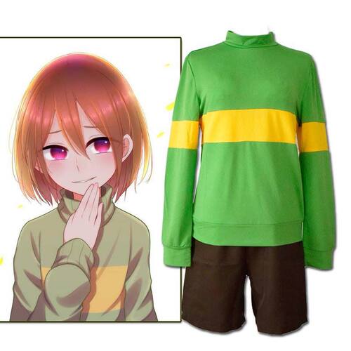 传说之下cos服undertal弗里斯克friskcosplay套装chara女游戏服