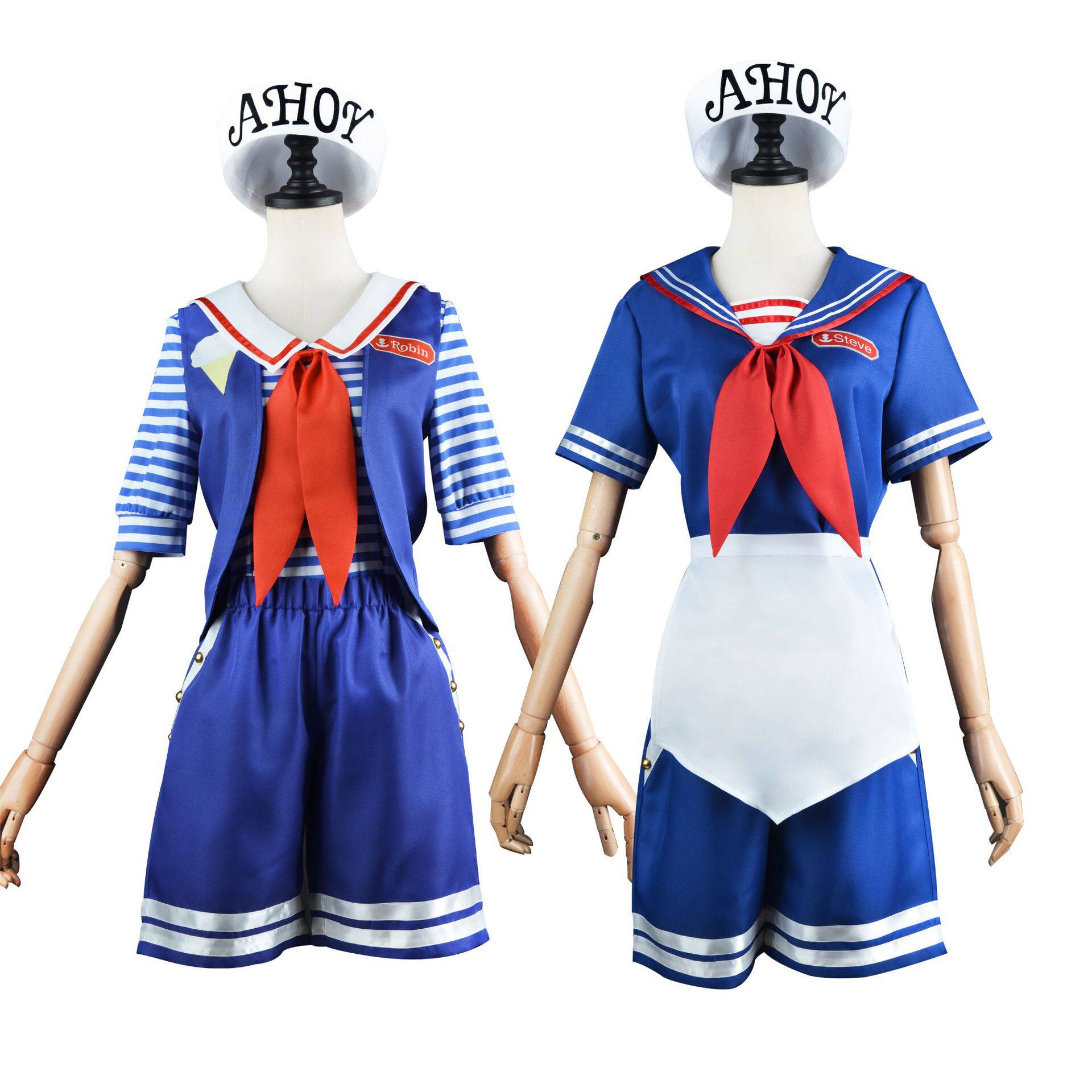 StrangerThings怪奇物语3cos服冰淇淋店员服装cosplay制服服饰