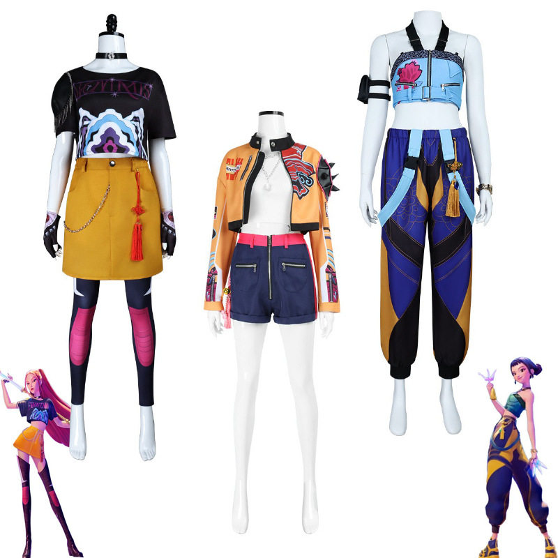 跨境新品韩流女团K-POP猎魔女团cos服鲁米米拉佐依cosplay服装