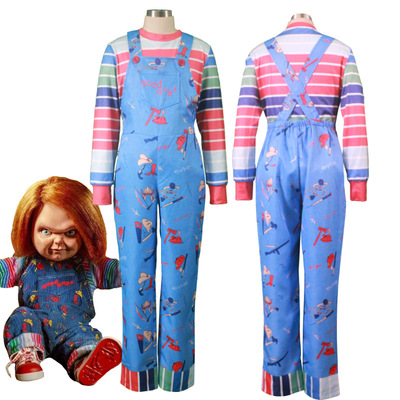 鬼娃恰吉第二季cos服Chucky背带裤表演服cosplay服儿童套装里衣裤