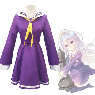 聚吉源游戏人生cosplaynogamenolife妹妹白水手服制服