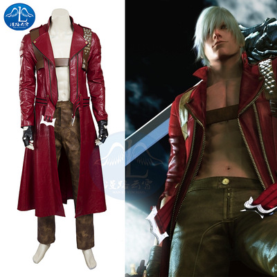 鬼泣3但丁COS服同款红皮衣游戏漫展衣服COSPLAY服男全套