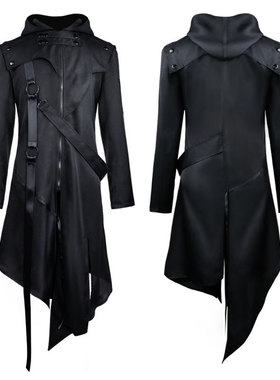 2021跨境新款wish亚马逊新品哥特式秋冬欧美万圣节COS服外套男