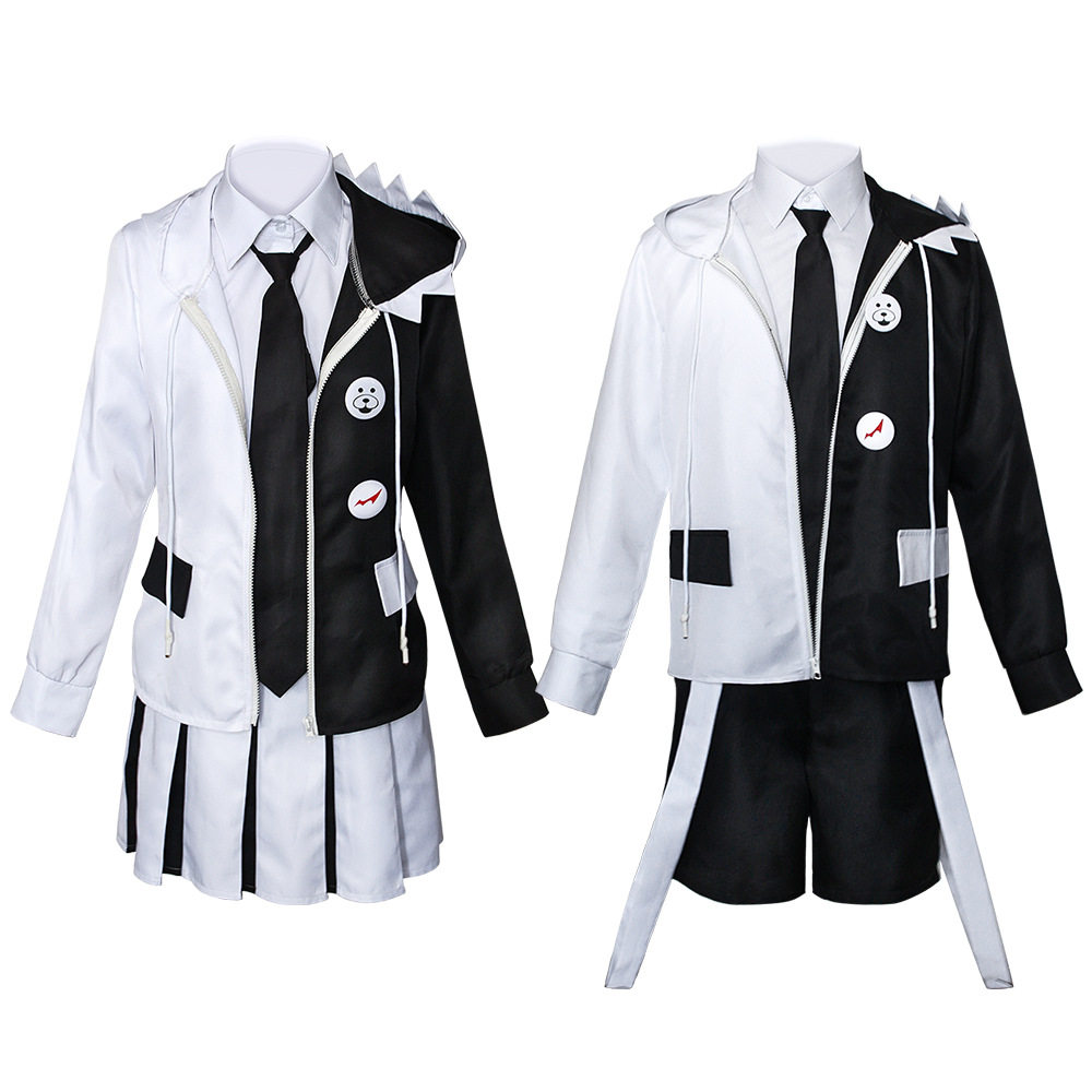 弹丸论破cos服黑白熊拟人服装万圣节cosplay动漫服装源头厂家