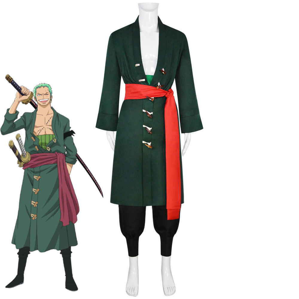 动漫海贼王索隆二次元cos服和之国卓洛两年后万圣节漫展cosplay