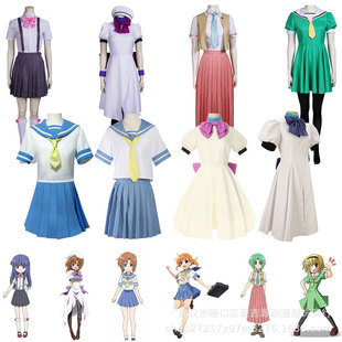 聚吉源家寒蝉鸣泣之时cosplay龙宫礼奈日常水手服二次元角色扮演