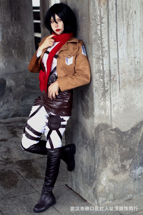 进击的巨人cos全套艾伦三笠兵长调查兵团cosplay服装男女现货外贸