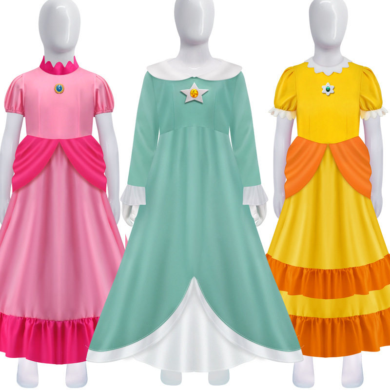马里奥银河罗洁塔cos服装公主连衣裙Rosalina动漫服装