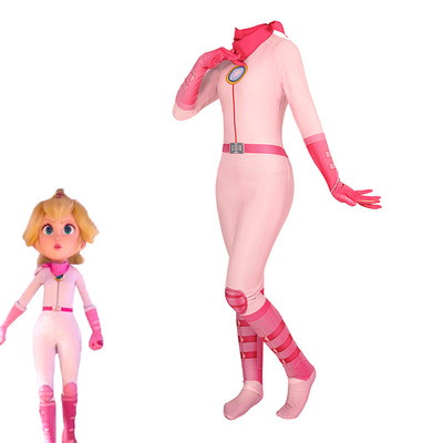 新款马里奥碧琪公主cos连体衣战斗服电影cosplay扮演紧身衣服装女