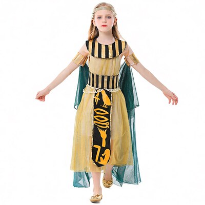 万圣节儿童服装cosplay埃及法老艳后Cleopatra舞台话剧表演舞蹈服