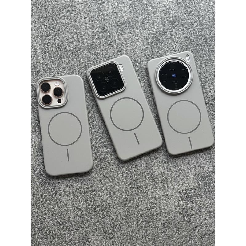 Beats同款钛灰色强磁吸适用vivoX200s手机壳OPPOFindx8s+磨砂x7Ultra高级水泥灰x100s薄reno13硬iQOO一加ace5