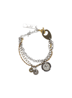 芸蚁〔九重天〕纯手工定制九重金属组合工匠开模做旧手链