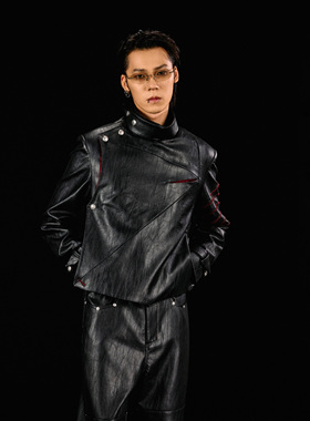 芸蚁 x Mr.乐队〔不屈〕多形态袖章破骨镂空皮革夹克 联名系列