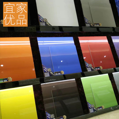 彩色瓷砖纯色全抛釉600 800地板砖黄色蓝色红色绿色橙Y色防滑地砖